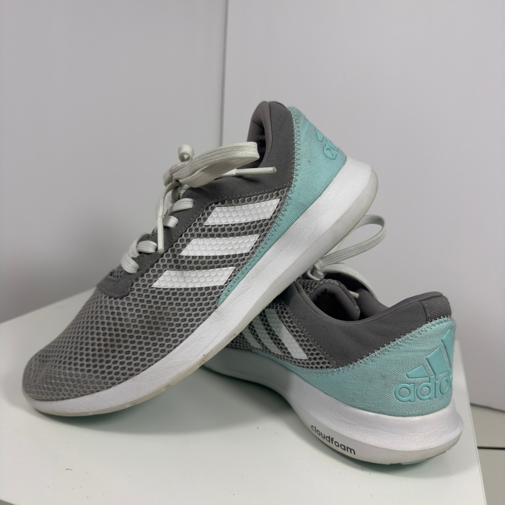Adidas Element Refresh 3 W Running Shoes Womens Size 8 Grey Mint BY2888 Sneaker